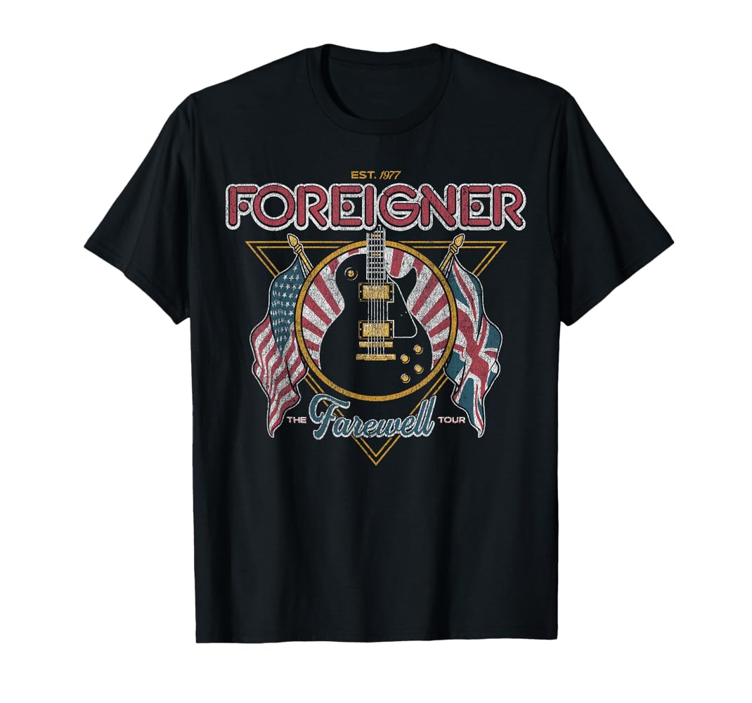 Foreigner フォリナー バンドTシャツ FOREIGNER 1977 - Best Rock T-shirts